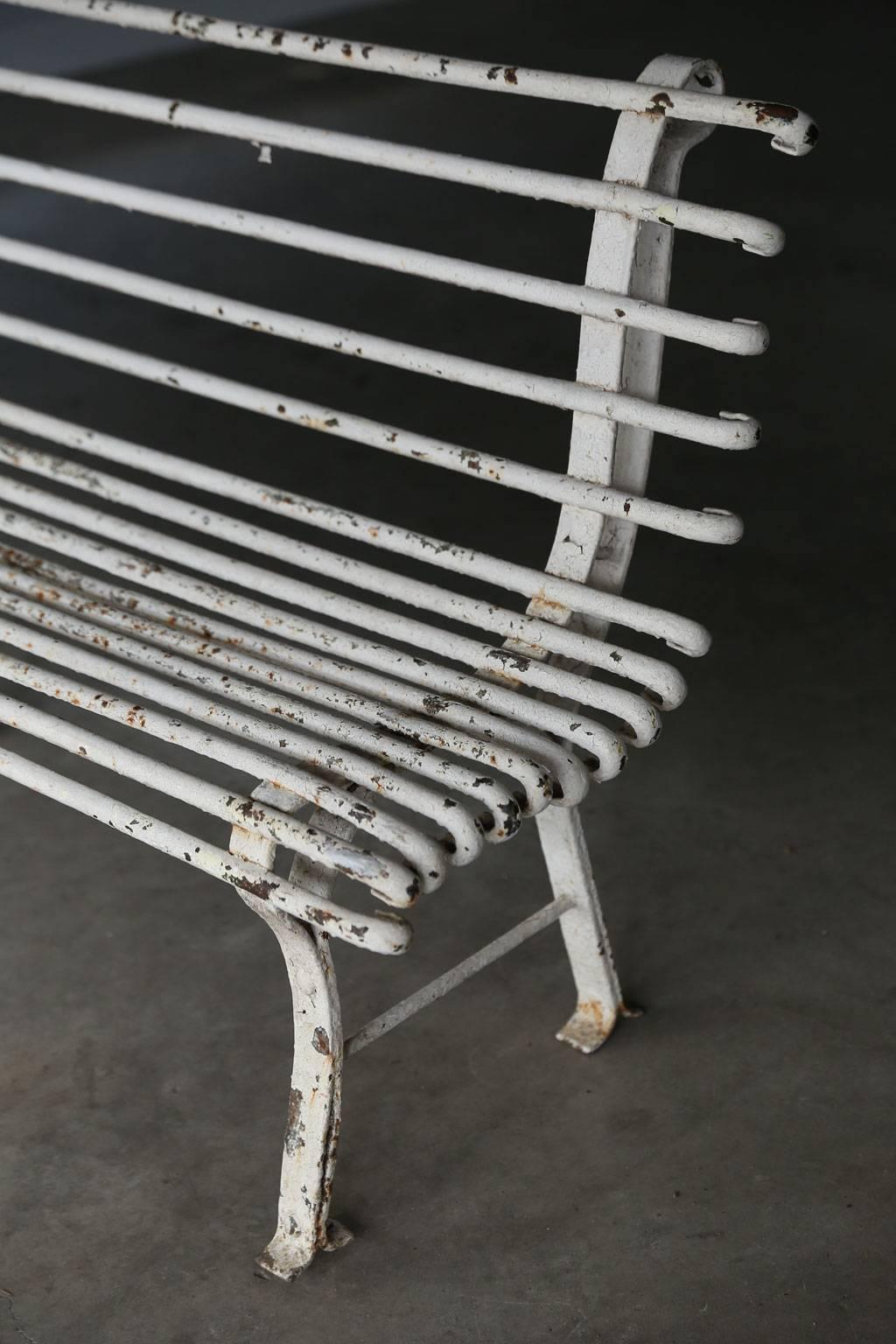 French Provincial Long French Iron Bench