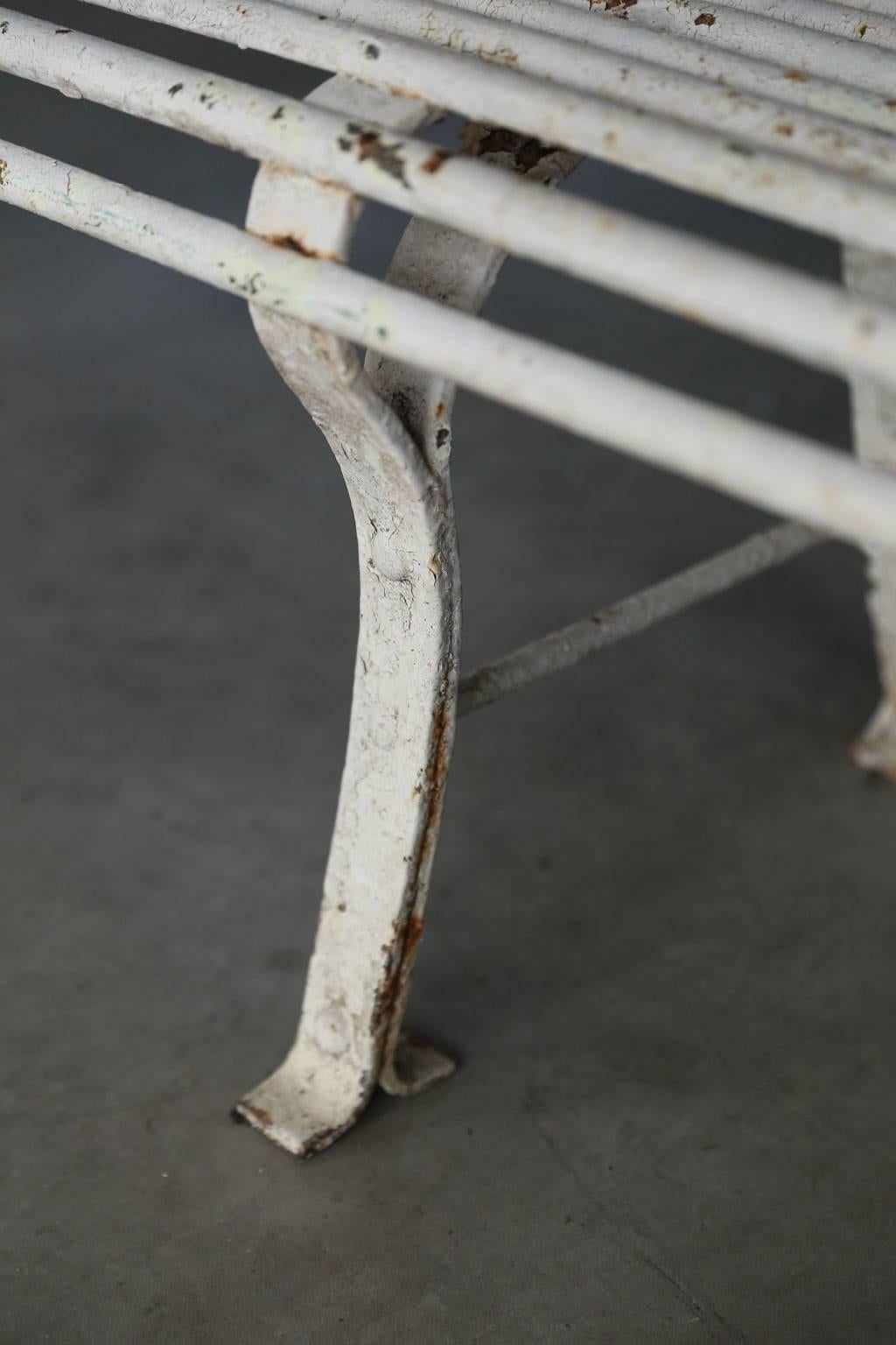 20th Century Long French Iron Bench