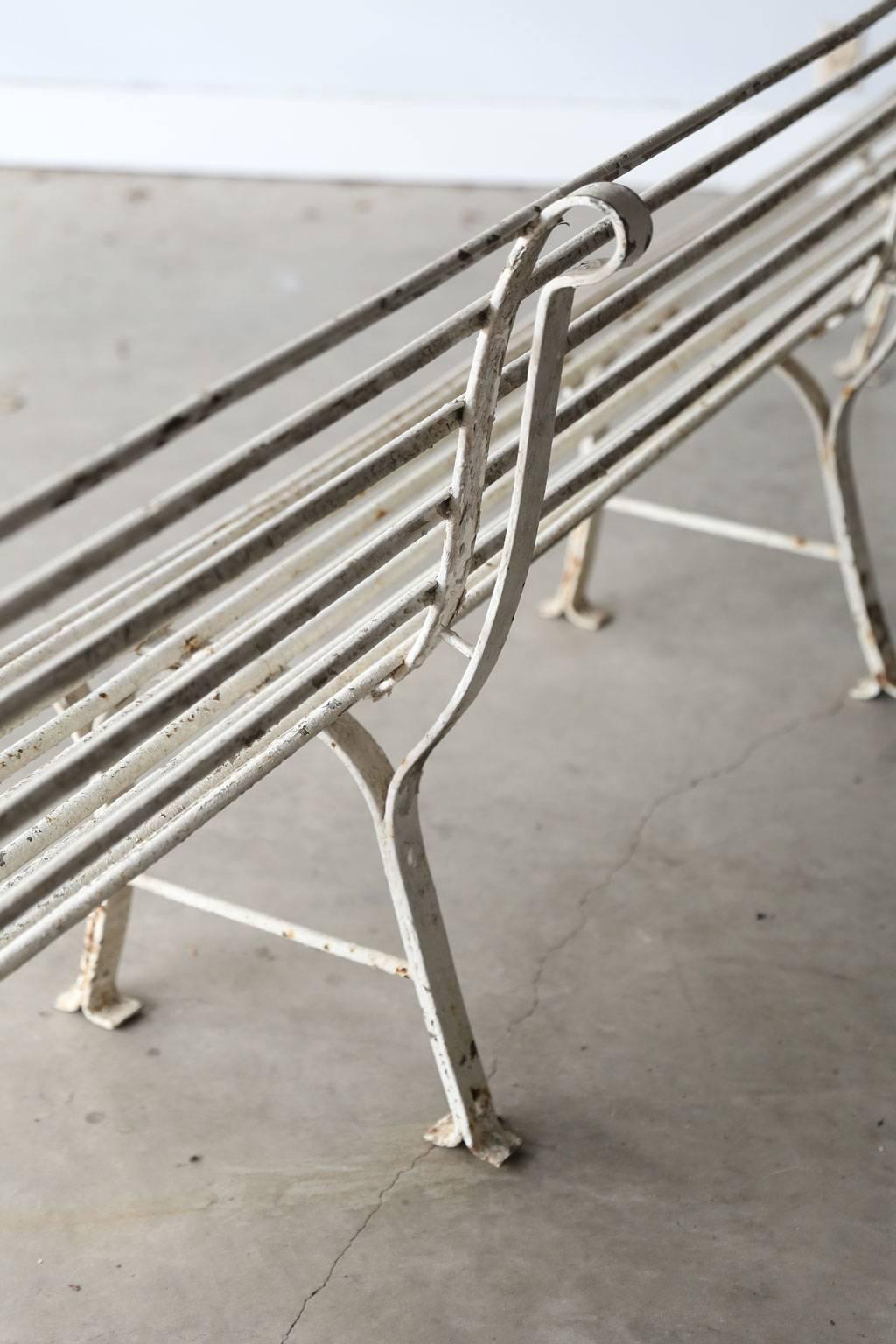 Long French Iron Bench 4
