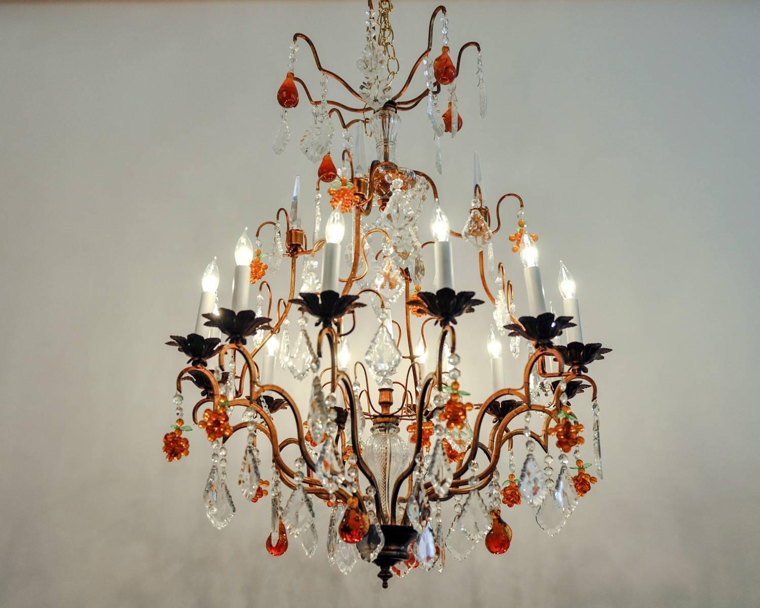 murano fruit chandelier sale
