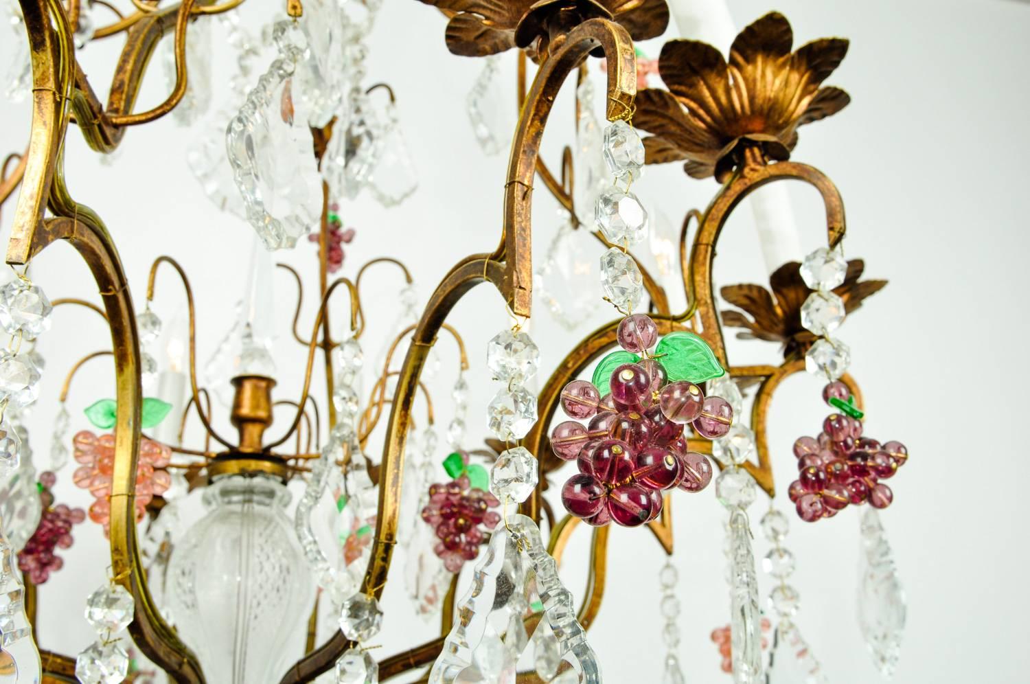 murano fruit chandelier