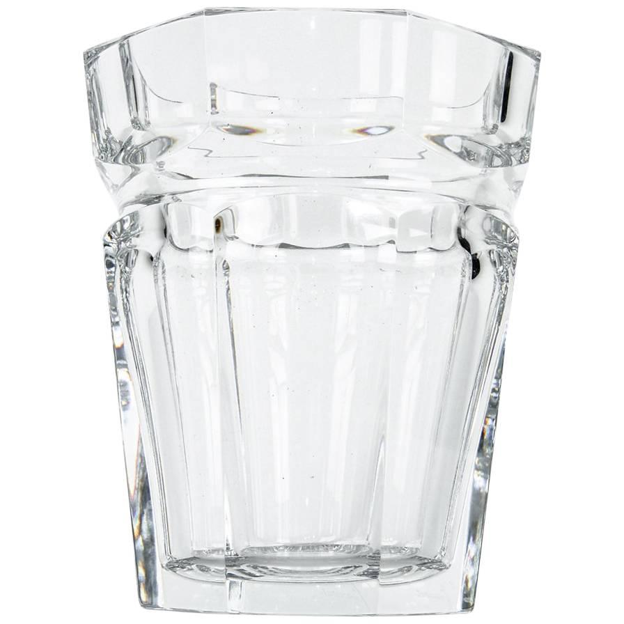 Tall Baccarat Crystal Art Deco Style Ice Bucket