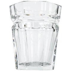 Retro Tall Baccarat Crystal Art Deco Style Ice Bucket