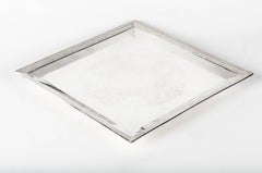 English Sheffield Square Shape Silver Plate Barware / Serving Tray
