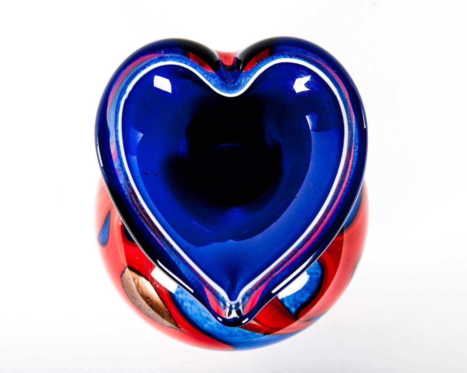 Mid-20th Century Midcentury Decorative Heart Shape Topped Design Piece