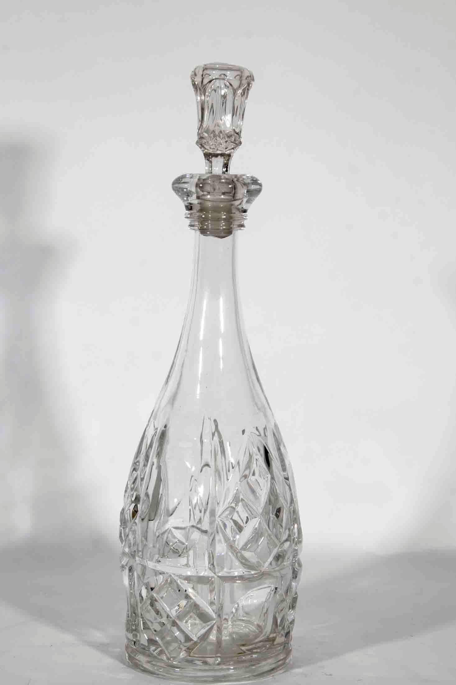 Antique French Cut Crystal Decanter 2