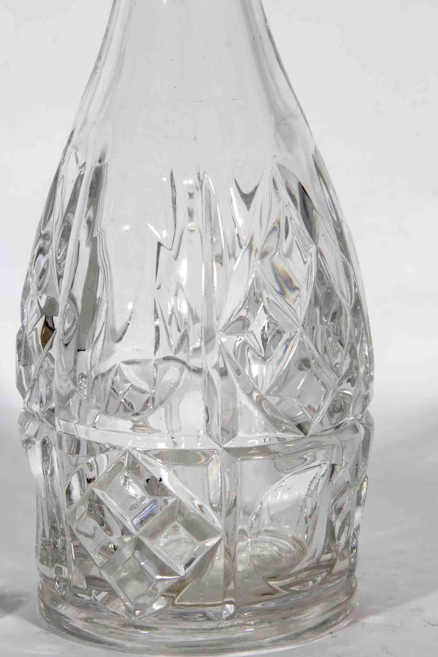 Antique French Cut Crystal Decanter 1