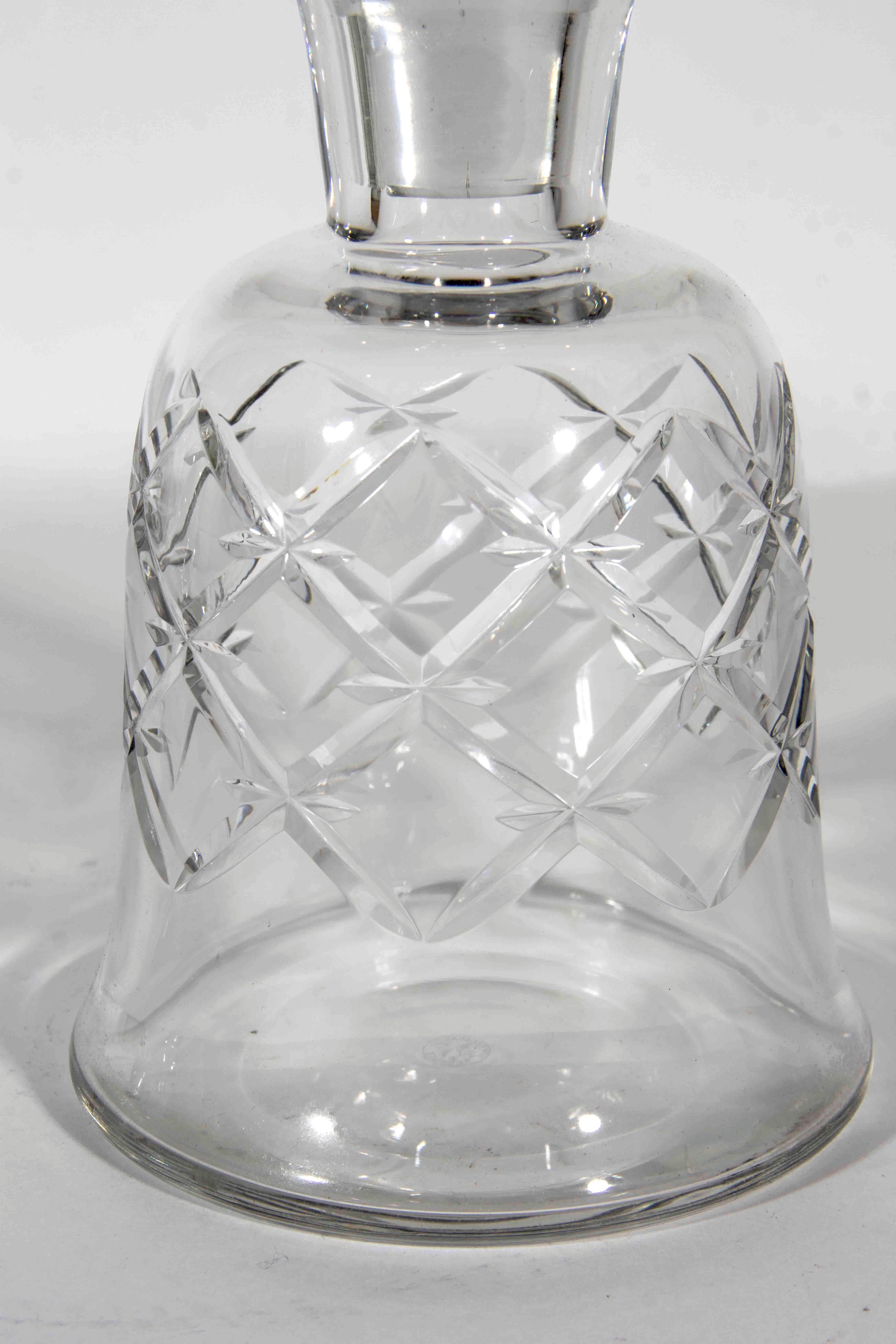 Antique Baccarat  Cut Crystal  Decanter Set . In Excellent Condition In Tarry Town, NY