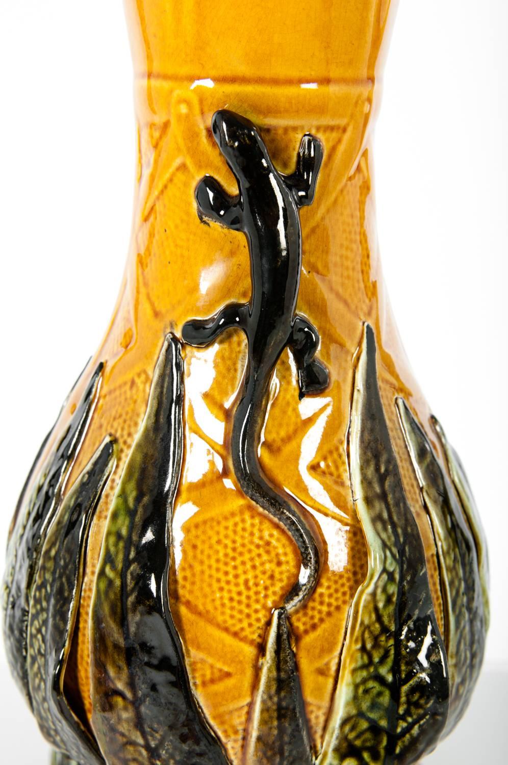Antique European Ceramic Glazed Vase 1