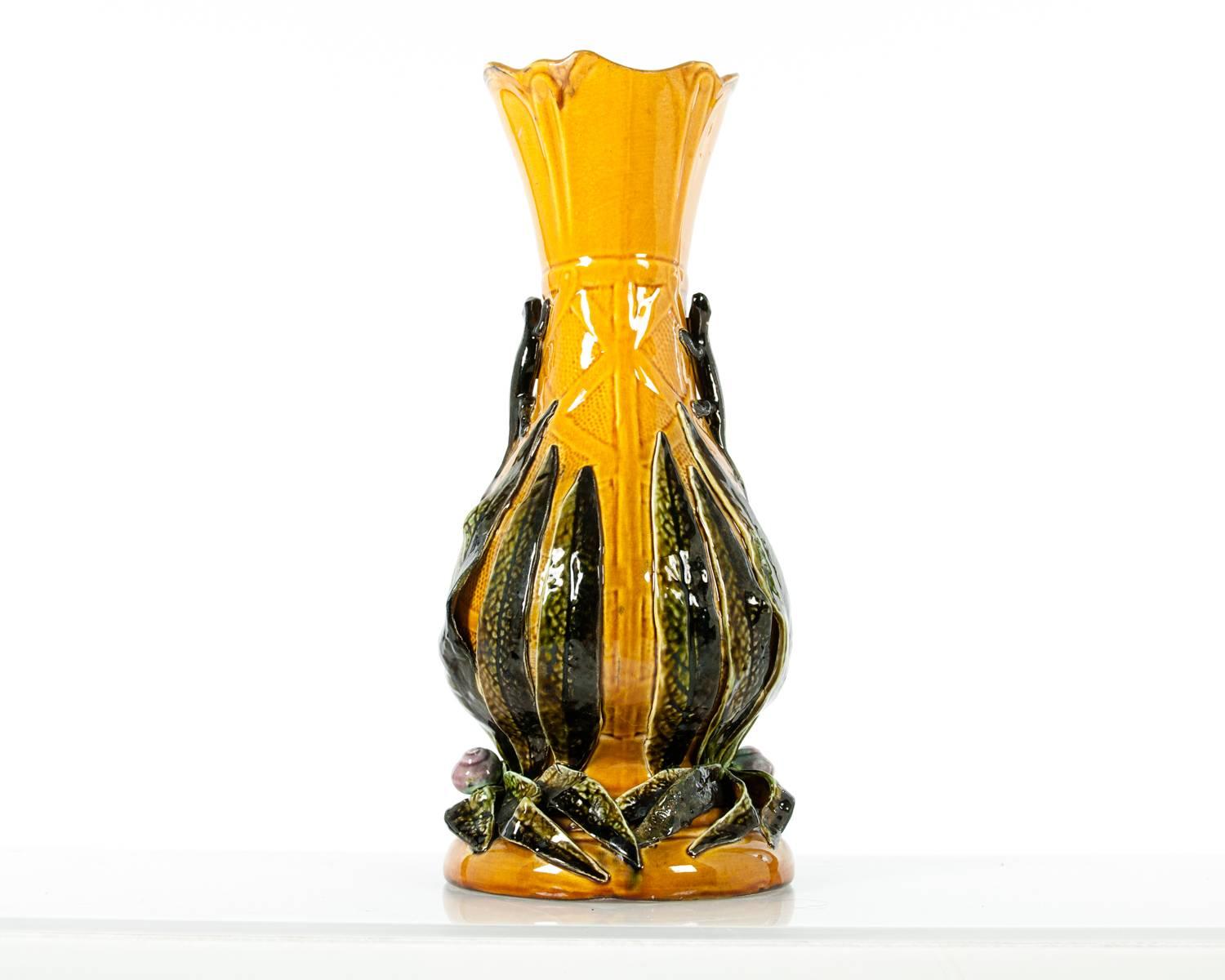 Antique European Ceramic Glazed Vase 5