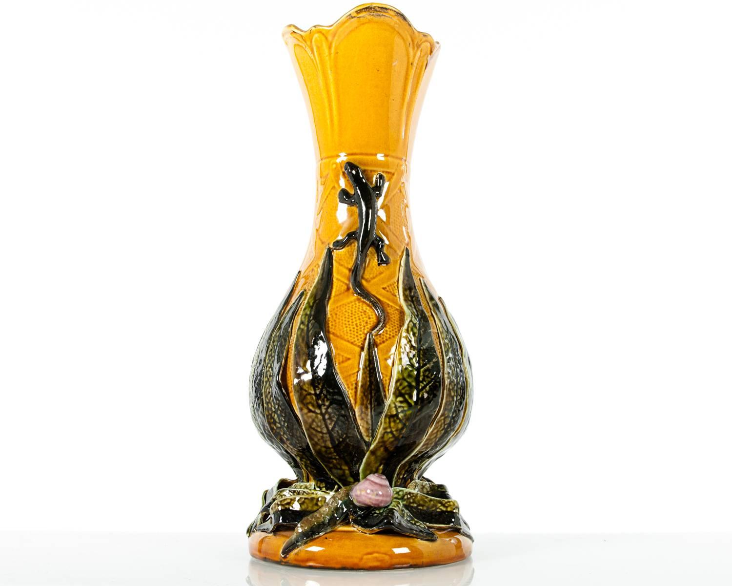 Antique European Ceramic Glazed Vase 6