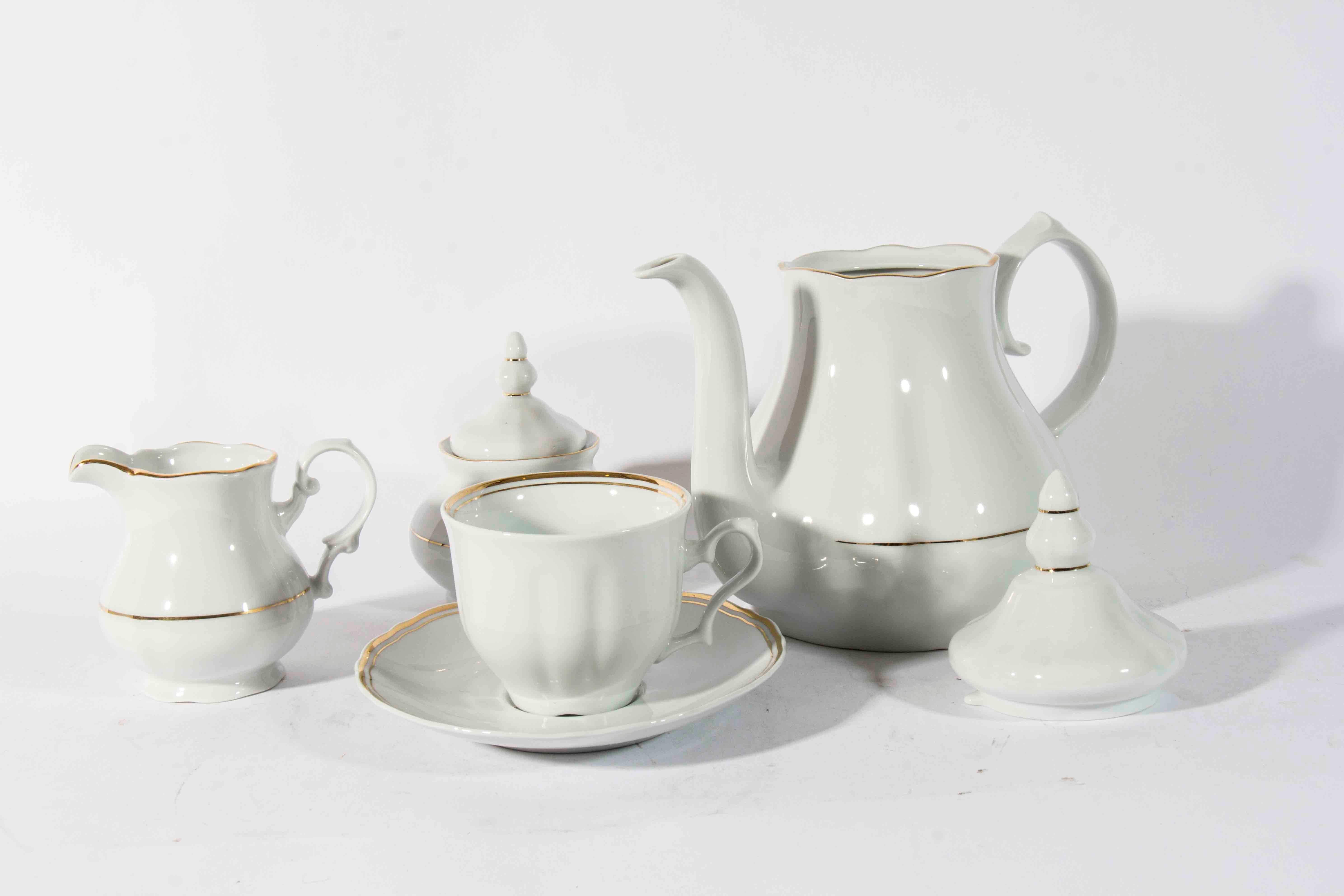 Vintage Porcelain Tea Service for Six People 1