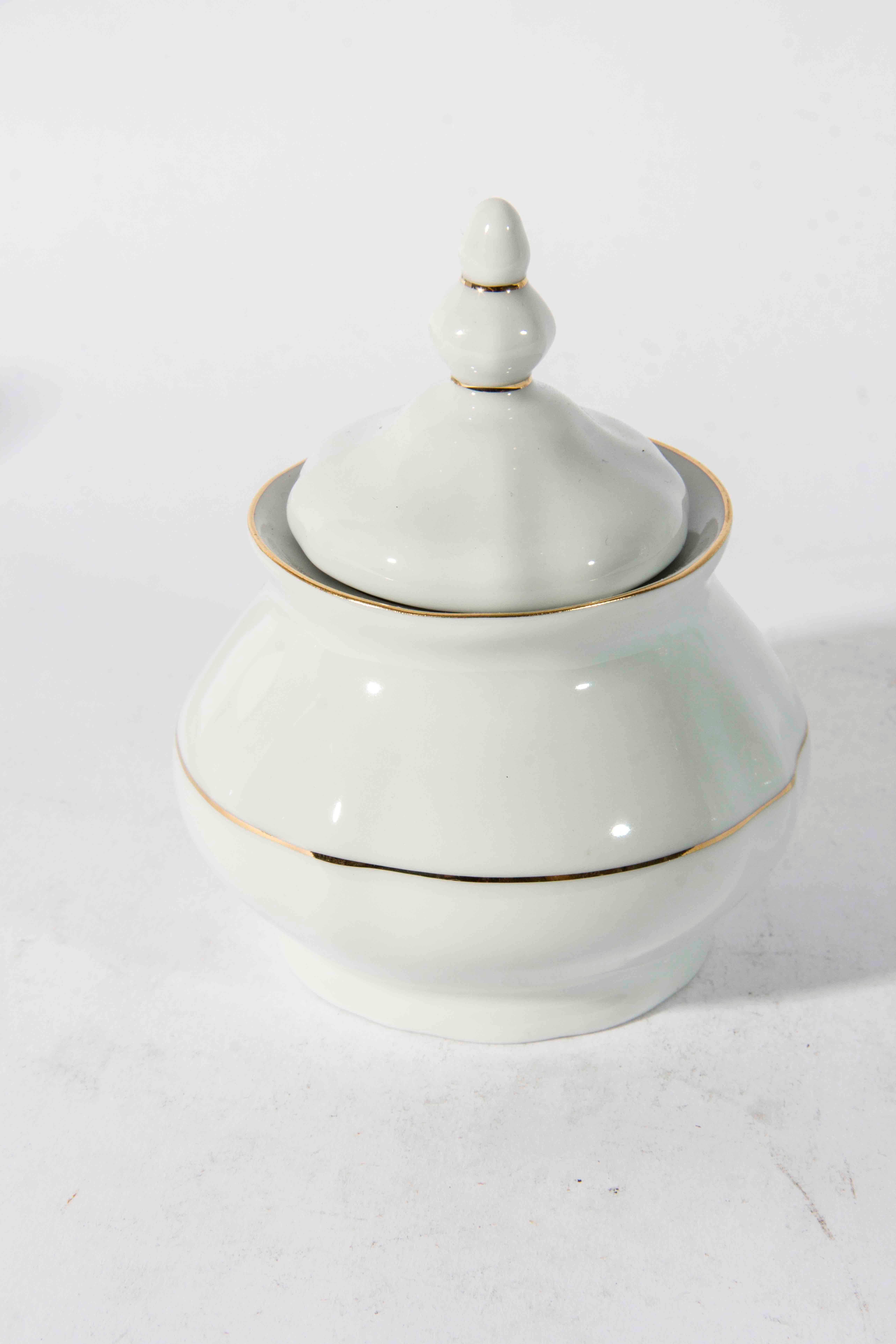 Mid-20th Century Vintage Porcelain Tea Service for Six People
