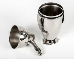 Vintage Pewter Penguin Cocktail Shaker