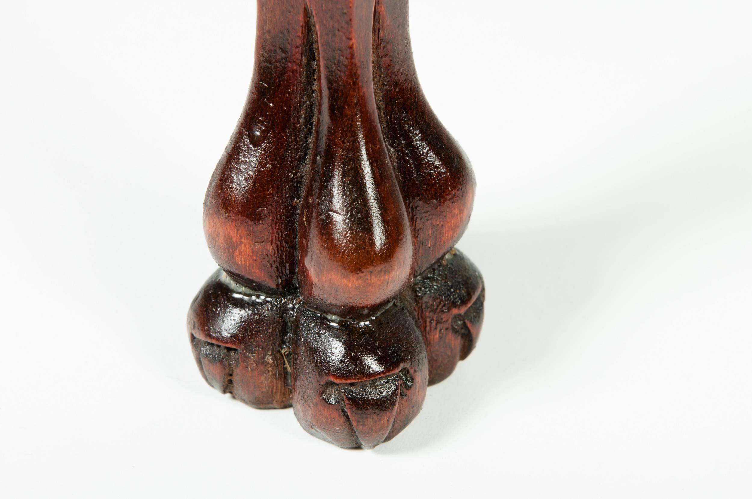 antique square side table