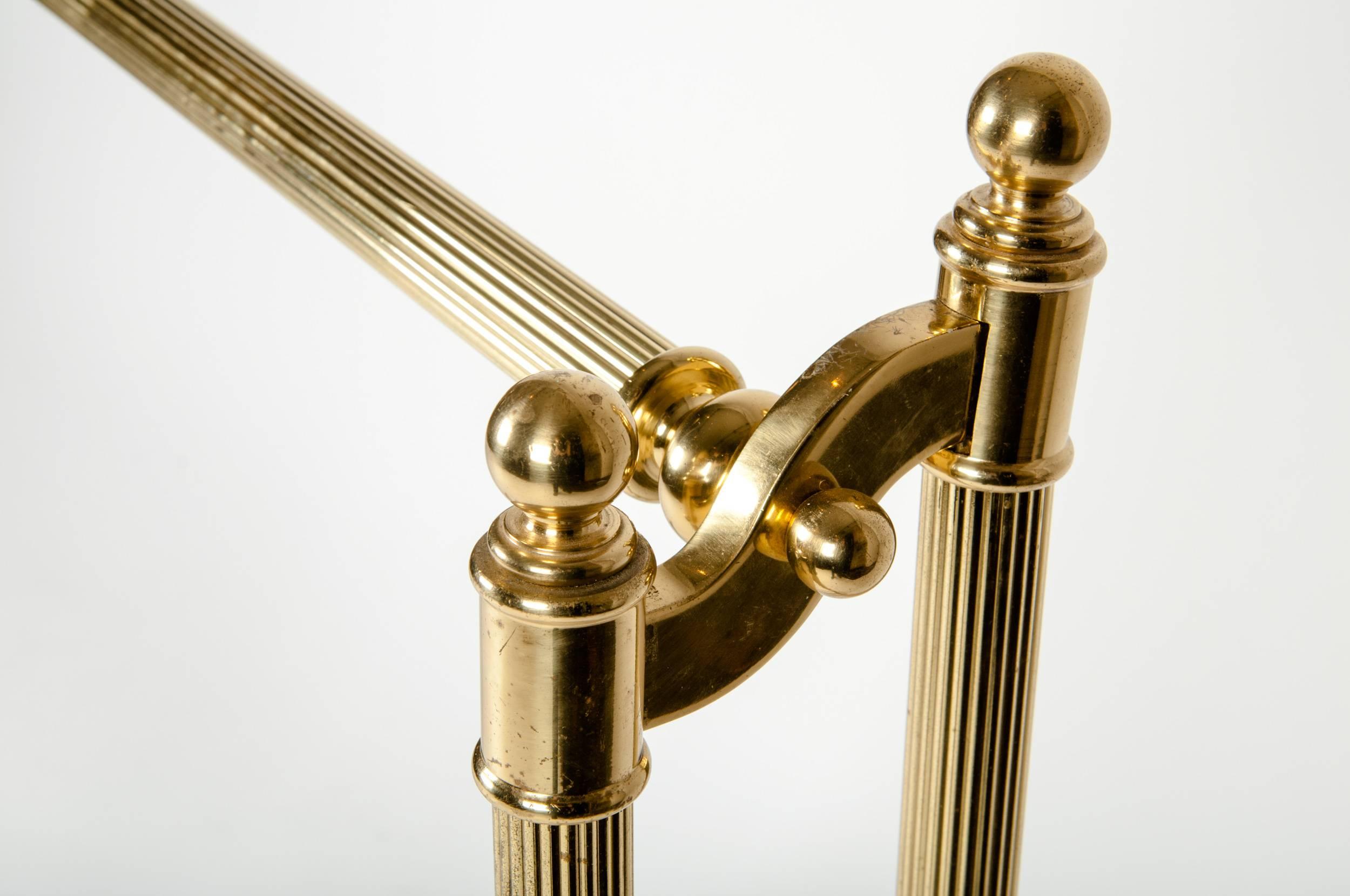 Mid-20th Century Vintage Solid Brass Display Rack