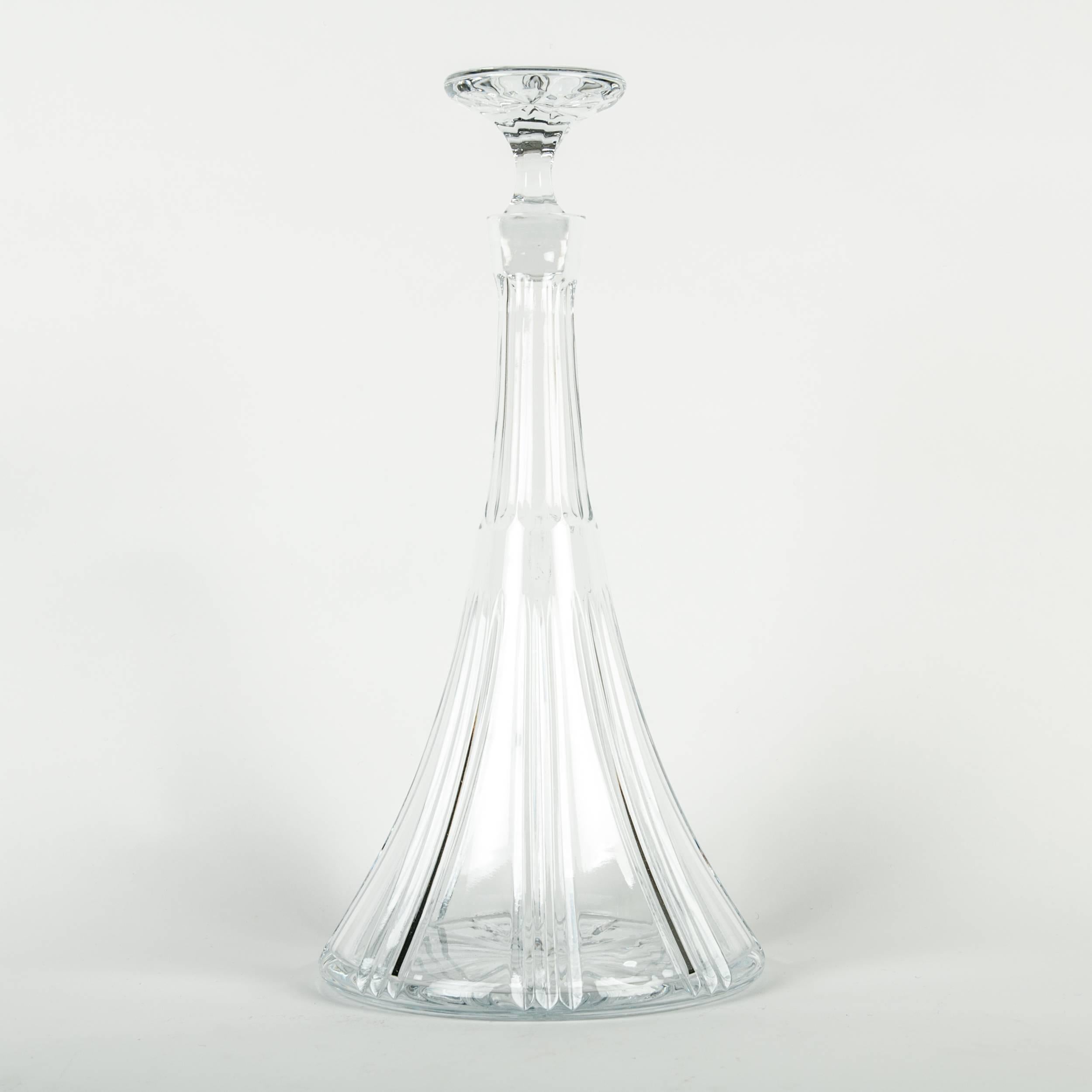 French Vintage Cut Crystal Decanter