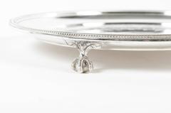 Vintage English Footed Silver Plate Tray