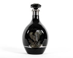Vintage Silver Overlay Decanter