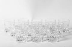 Vintage Saint Louis Crystal Set of 12 Low Ball Glasses