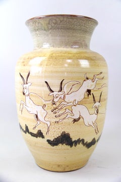 Mid-Century Modern Large Danish Porcelain Decorative Vase by Harald Folmer Gross