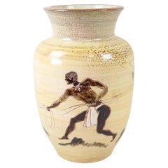 Mid-Century Modern Large Danish Porcelain Decorative Vase by Harald Folmer Gross