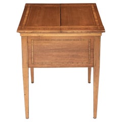 English Walnut and Mahogany Drinks Cabinet with Fitted Tantalus Bar, circa 1920