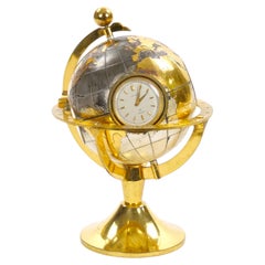 Tiffany & Co. Gilt & Silvertone Bronze Angelus Globe-Form Clock /Weather Station