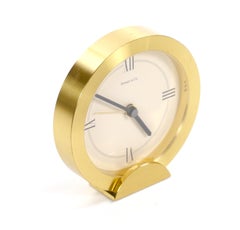 Tiffany & Co. Gilt Bronze and Marble Desk Clock, circa 1960