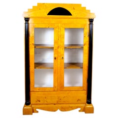 Antique Biedermeier Style Vitrine Cabinet, Central Europe, circa 1820–1840