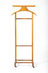 Vintage European Walnut Valet Stand