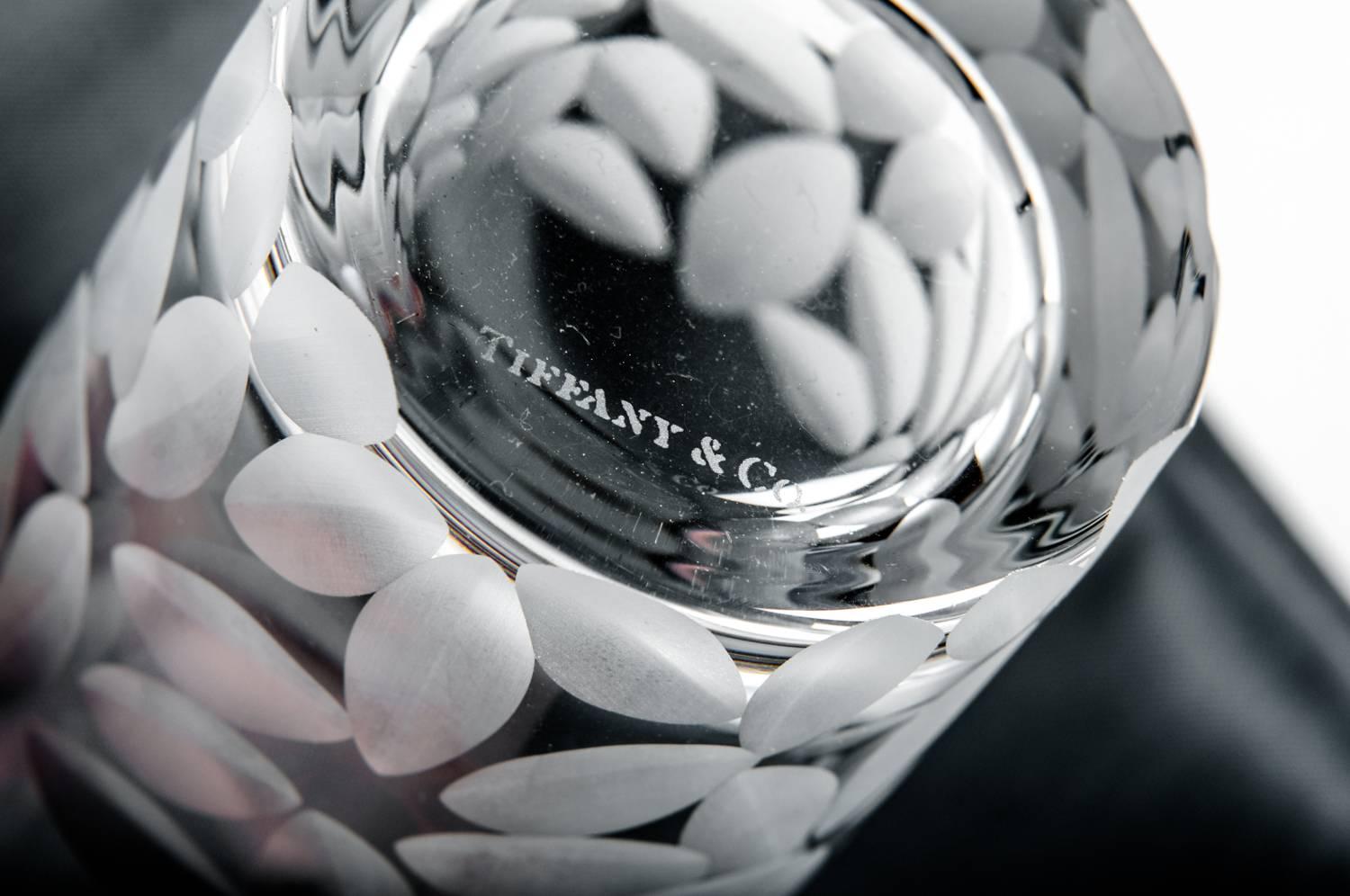 Mid-20th Century High Ball Cut Crystal Tiffany Drinks Glassware Set  2