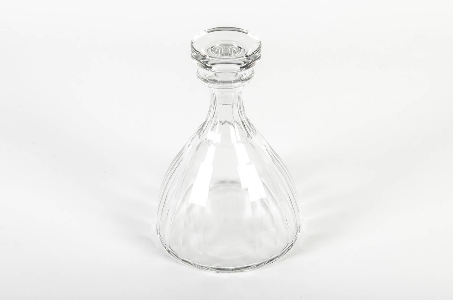 Vintage Acid Etched Baccarat Decanter In Excellent Condition In Tarry Town, NY