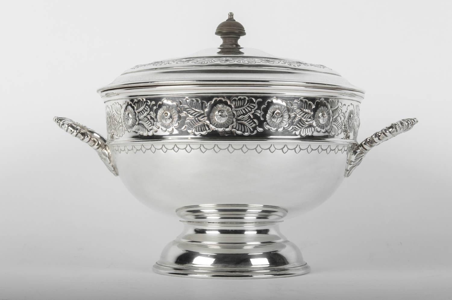 19th Century Old English Sheffield Silver Plated Covered Tureen