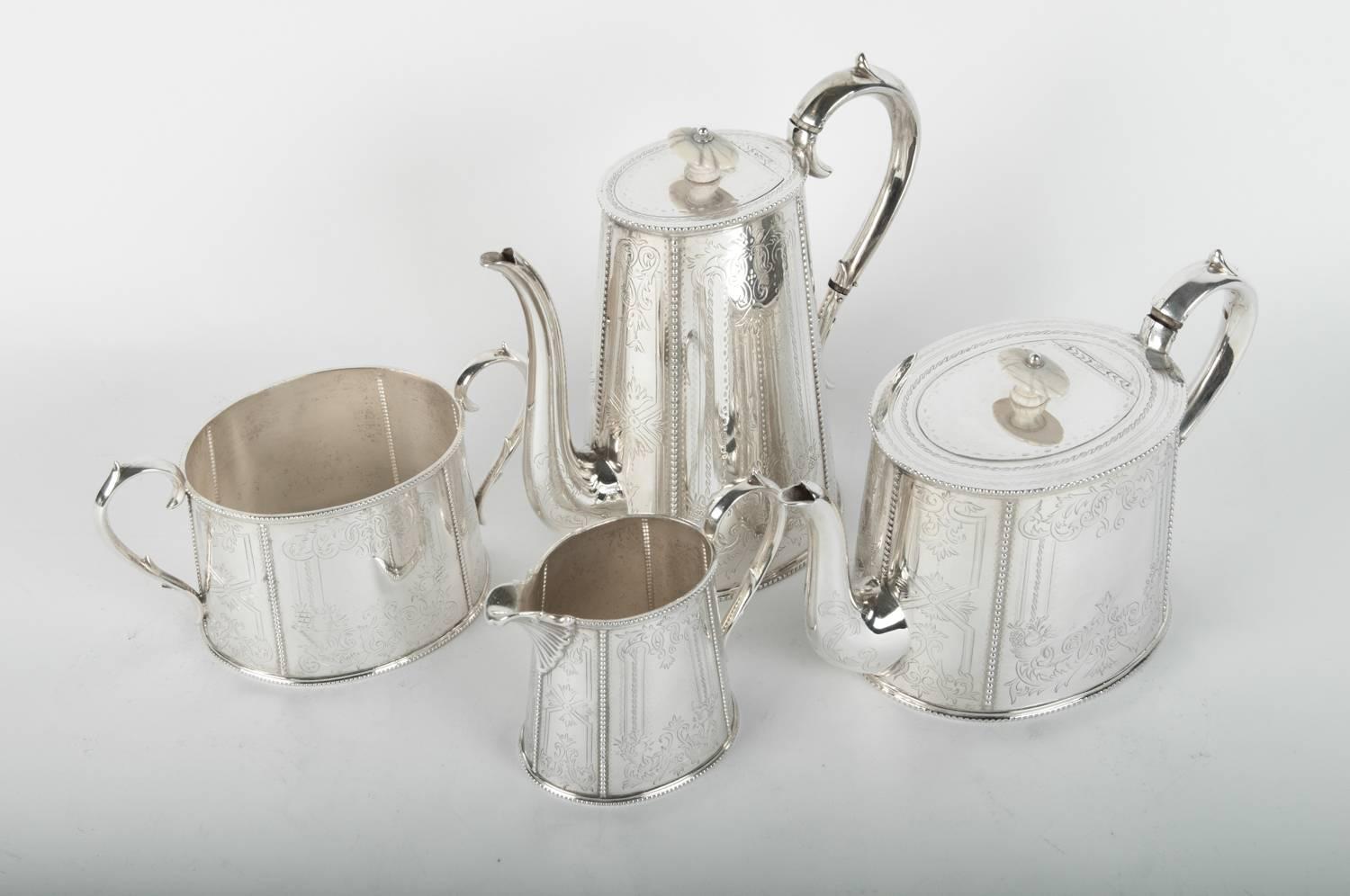 Old English Silver Plated Tea or Coffee Service 1