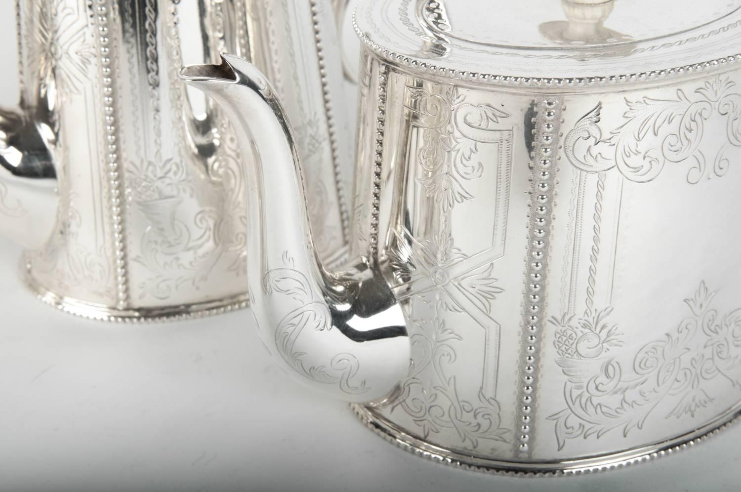 Old English Silver Plated Tea or Coffee Service 5