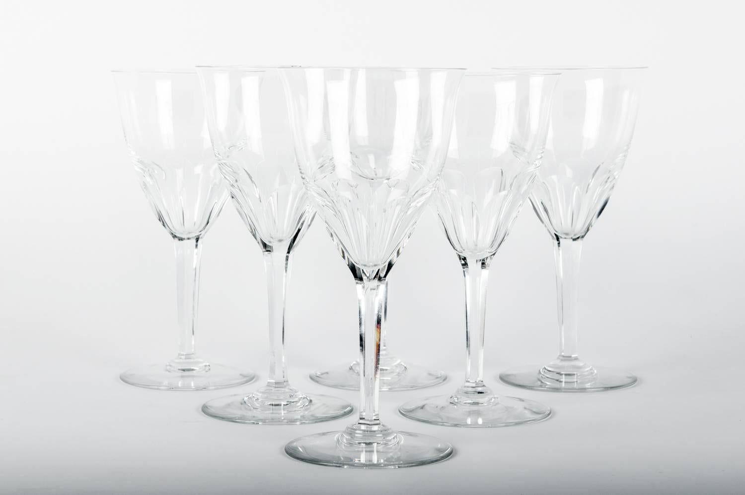 Baccarat  Two Set of Six Wine Glasses . 2