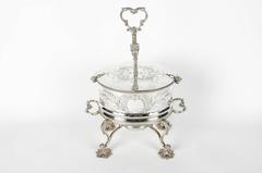 Old English Silver Plate Eggs Warmer with Eggs Holder