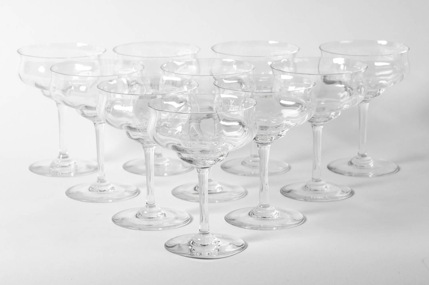 vintage baccarat crystal champagne glasses