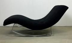 Milo Baughman Rocking Wave Chaise Longue