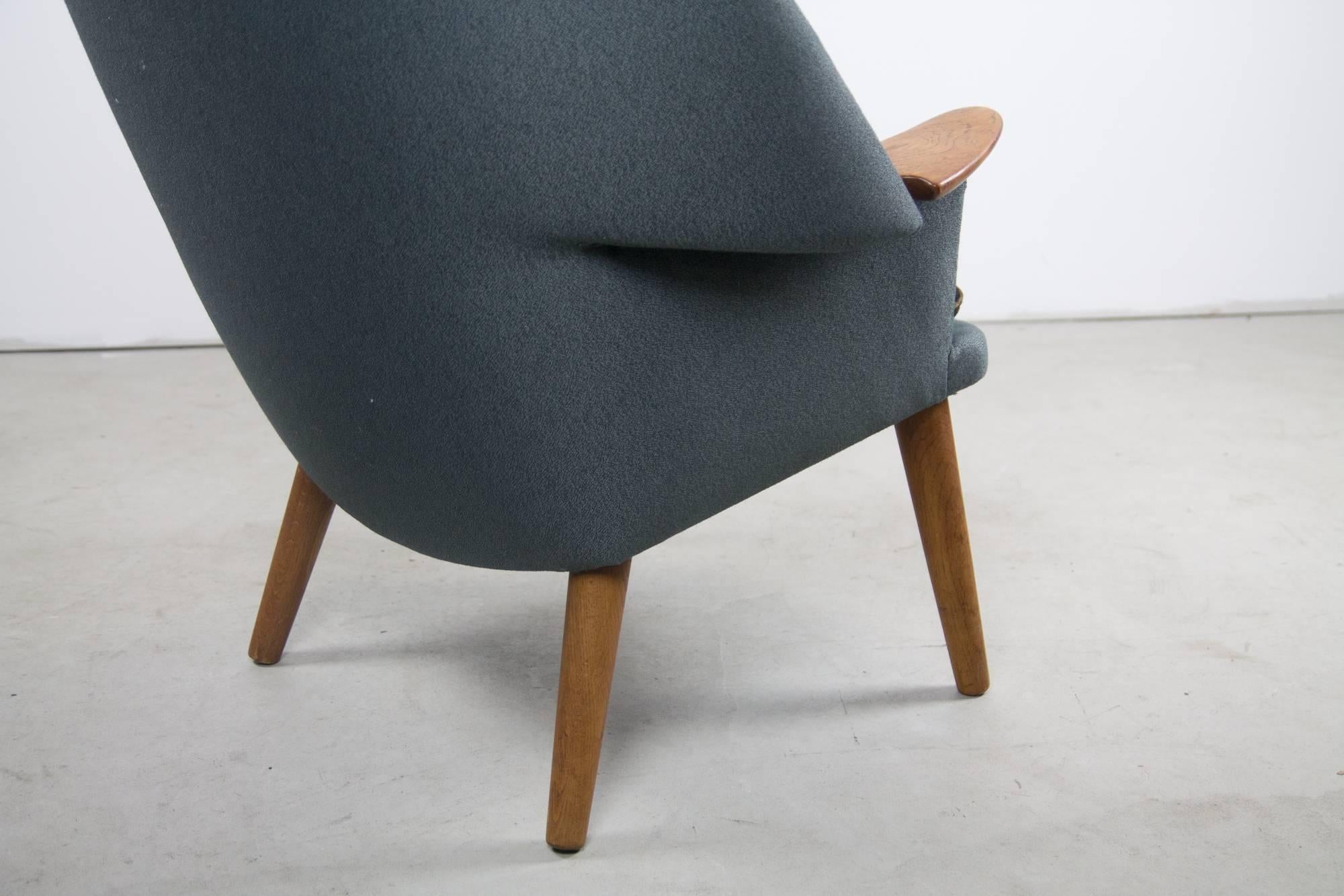 Scandinavian Modern Rare Armchair in the Manner of A. Hovmand Olsen