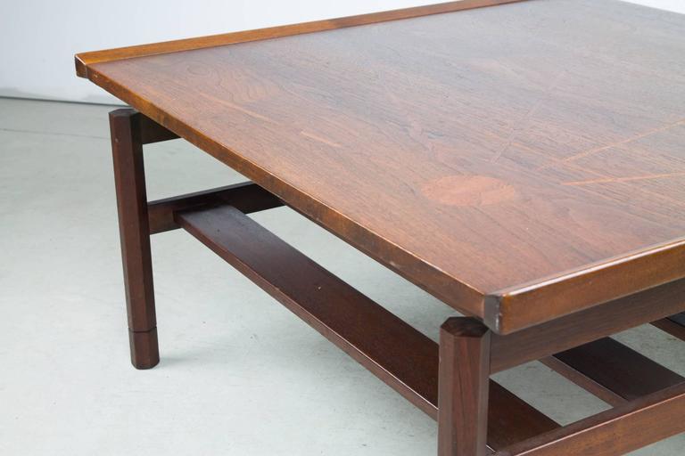 Floating Two-Tier Walnut Coffee Table at 1stDibs