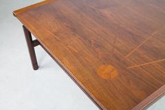 Floating Two-Tier Walnut Coffee Table