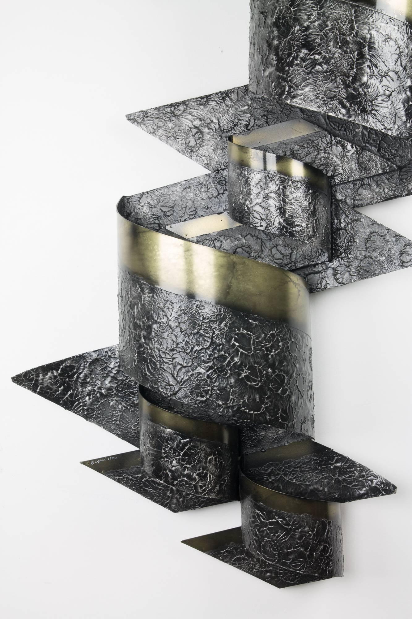 C. Jeré Steel and Brass Wall Sculpture for Artisan House at 1stDibs c