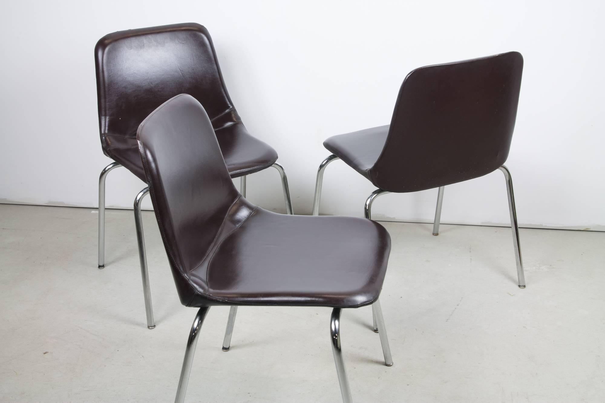 Mid-Century Modern Side Chairs by Ico Parisi for MIM Mobili