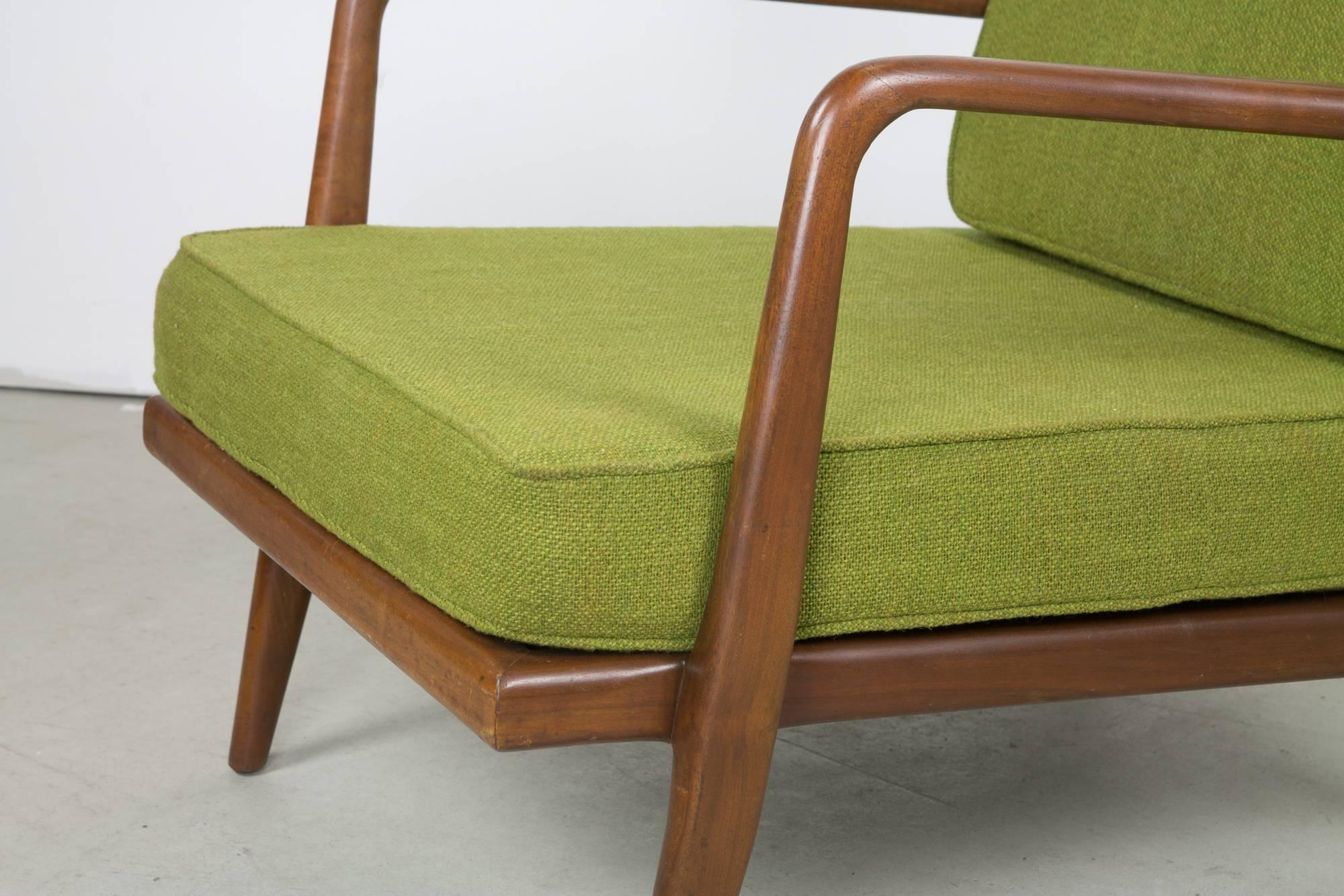 Mid-Century Modern Mel Smilow Rail Back Lounge Chair For Sale