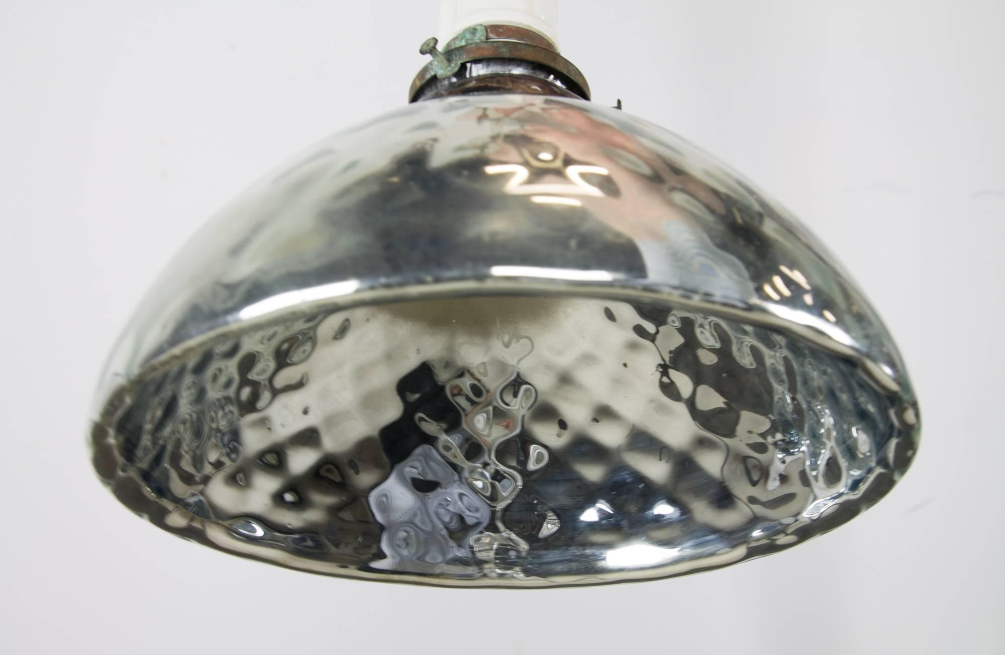 Industrial X-Ray Mercury Glass Pendant, 1930s