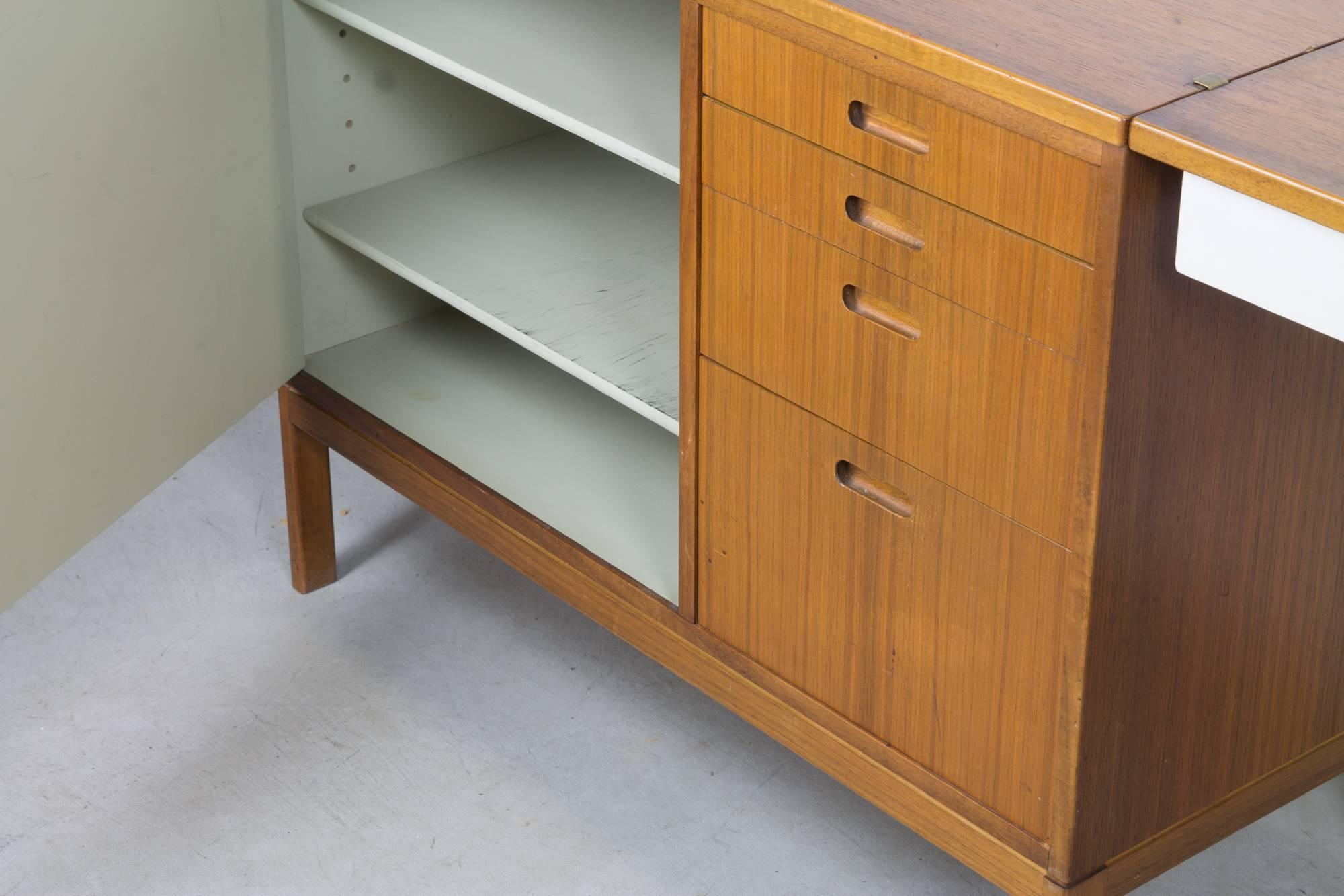 20th Century Pair of Cabinets with Detachable Floating Desk