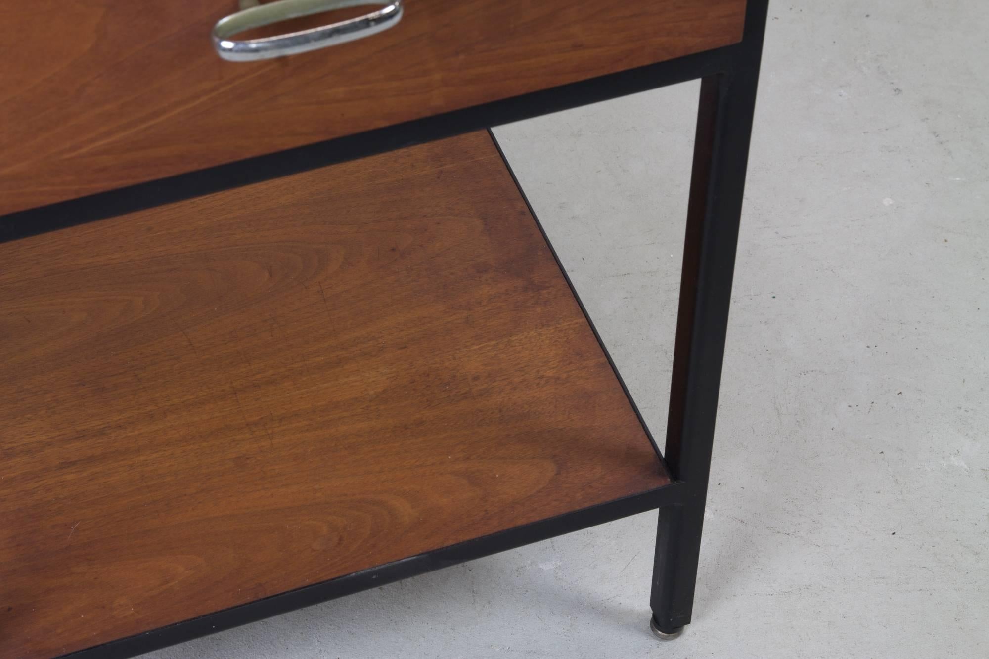 Mid-Century Modern 'Steel Frame' Nightstand #4051 by George Nelson for Herman Miller