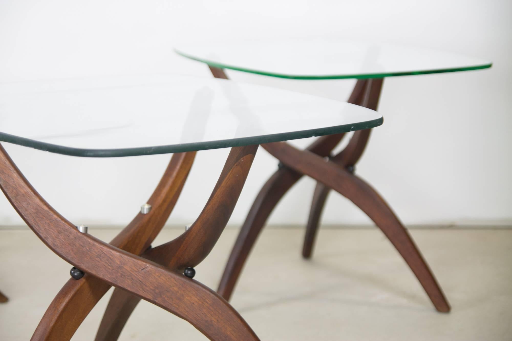 Mid-Century Modern Cocktail Table and Side Tables by Forest Wilson